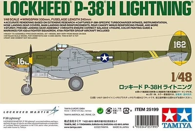 25199  авиация  Lockheed  P-38H  Lightning  (1:48) 4950344251995