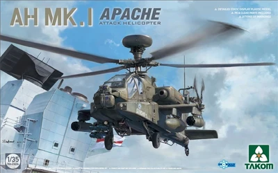 2604  авиация  AH Mk. 1 Apache Attack Helicopter  (1:35) 4897051422617