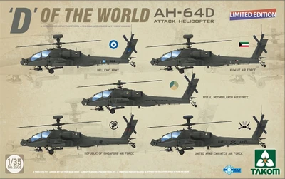 2606  авиация  "D" of the World AH-64D Apache Longbow Attack Helicopter | Limited Edition  (1:35) 4897051422631