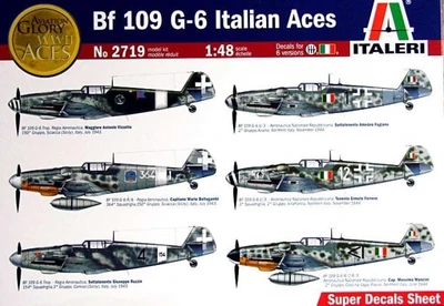 2719  авиация  BF-109G-6 ITALIAN ACES (1:48) 8001283027199