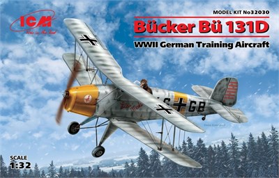 32030  авиация  Bucker Bu 131D WWII German Training Aircraft    (1:32) 2000000088068