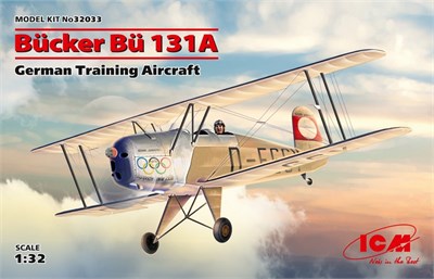32033  авиация  Bücker Bü-131A, German Training Aircraft  (1:32) 2000000103679