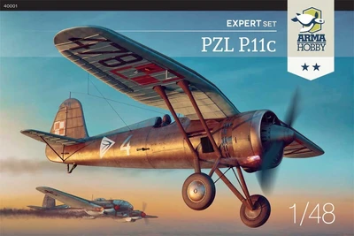 40001  авиация  PZL P.11c Expert Set  (1:48) 2000000216065