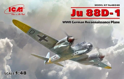 48240  авиация  Ju-88D-1, WWII German Reconnaissance Plane  (1:48) 2000000103778