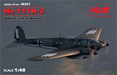 48261  авиация  He 111H-3, WWII German Bomber   (1:48) 2000000086354