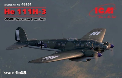 48261  авиация  He 111H-3, WWII German Bomber   (1:48) 2000000086354