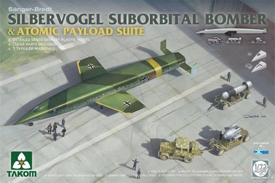 5018  авиация  Sänger-Bredt Silbervogel Suborbital Bomber & Atomic Payload Suite  (1:72) 4897051422327