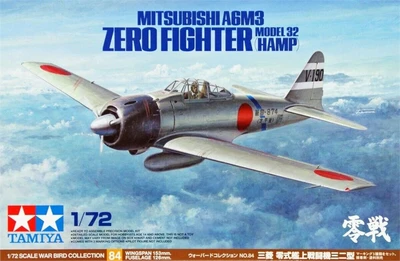 60784  авиация  Mitsubishi A6M3 Zero Fighter Model 32 (Hamp)  (1:72) 4950344607846