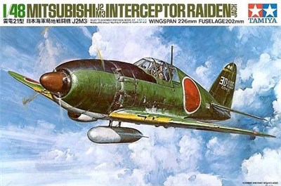 61018  авиация  Mitsubishi J2M3 Interceptor Raiden (Jack)  (1:48) 4950344996810