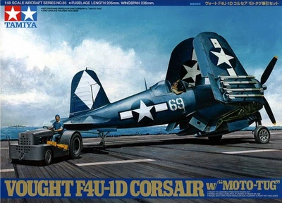 61085  авиация  Vought F4U-1D Corsair w/Moto Tug  (1:48) 4950344993413
