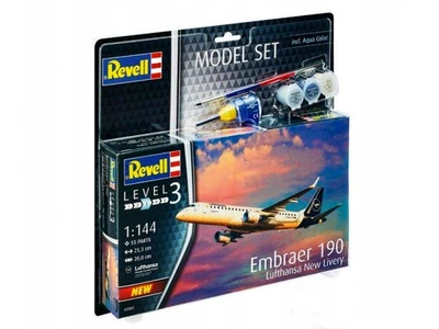 63883  авиация  Embraer 190 Lufthansa New Livery MODEL SET  (1:144) 2000000154244