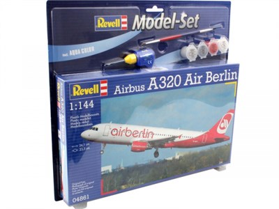 64861  авиация  Airbus A320 AirBerlin MODEL SET  (1:144) 2000000154312