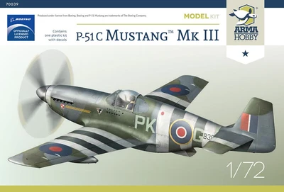 70039  авиация  P-51C Mustang™ Mk III  (1:72) 5902734373373