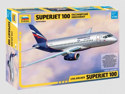 7009  авиация  Суперджет 100 (1:144) 4600327070098