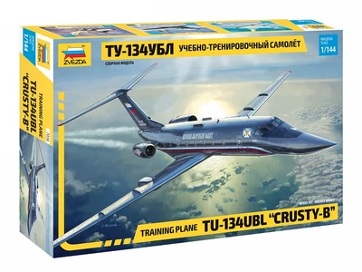 7036  авиация  Учебно-тренировочный самолёт Ту-134 УБЛ  (1:144) 4600327070364