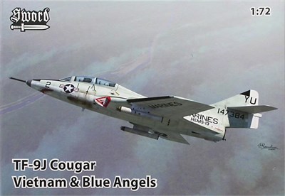 72101  авиация  Grumman TF-9J Cougar (Vietnam & Blue Angels)  (1:72) 8592977721016