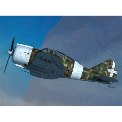 72111  авиация  Reggiane Re.2000 Falco  (1:72) 8592977721115
