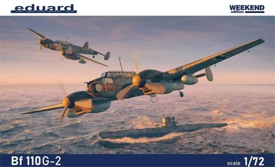 7468  авиация  Bf-110G-2  (1:72) 8591437576371