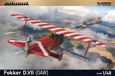 8136  авиация  Fokker D.VII (OAW) Profipack  (1:48) 8591437575404