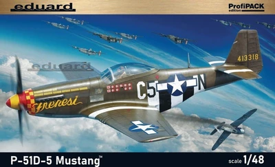 82101  авиация  P-51D-5 Mustang  (1:48) 8591437543366