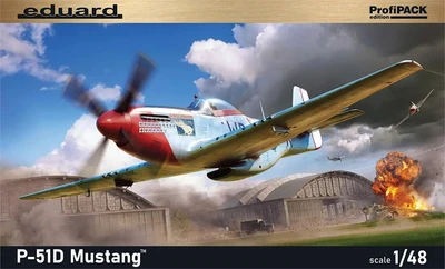 82102  авиация  P-51D Mustang  (1:48) 8591437547456