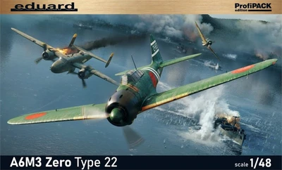 82214  авиация  A6M3 Zero type 22  (1:48) 8591437575411