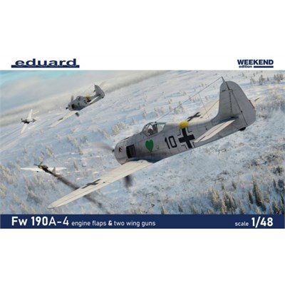 84117  авиация  Fw 190A-4 w/ engine flaps & 2-gun wings Weekend Edition  (1:48) 8591437577194