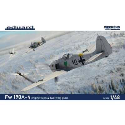 84117  авиация  Fw 190A-4 w/ engine flaps & 2-gun wings Weekend Edition  (1:48) 8591437577194