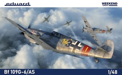 84169  авиация  Bf-109G-6/AS  (1:48) 8591437554430