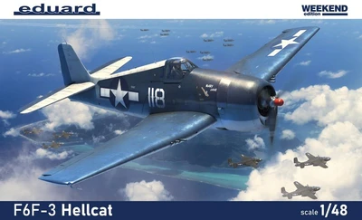 84194  авиация  F6F-3 Hellcat Weekend Edition  (1:48) 8591437583225