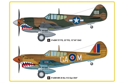 85801  авиация  P-40М Kitty Hawk  (1:48) 6939319258014