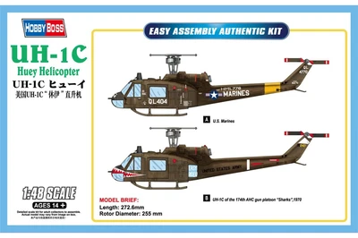 85803  авиация  UH-1C Huey Helicopter  (1:48) 6939319258038