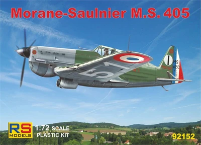 92152  авиация  Morane-Saulnier M.S. 405  (1:72) 4580314903809