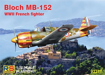 92217  авиация  Bloch MB-152 WWII French fighter  (1:72) 8594183912172
