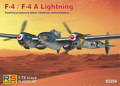 92254  авиация  Lockheed F-4/F-4A Lightning American Reconnaissance  (1:72) 2000002216308