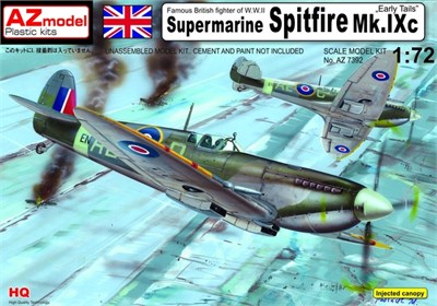 AZ7392  авиация  Supermarine Spitfire Mk.IXc "Early tails"  (1:72) 2000002169888