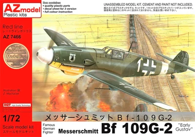 AZ7466  авиация  Messerschmitt Bf 109G-2 "Early Gustav"  (1:72) 4589913203624