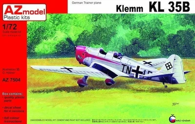 AZ7504  авиация  Klemm KL 35B  (1:72) 4589913196476