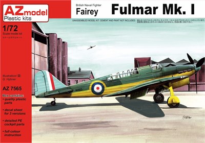 AZ7565  авиация  Fairey Fulmar Mk.I  (1:72) 4589913226456