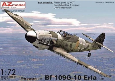 AZ7611  авиация  Messerschmitt Bf-109G-10 Erla  (1:72) 2000000166834