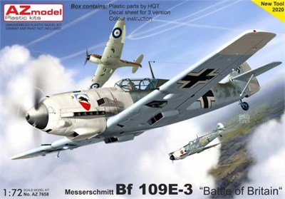 AZ7658  авиация  Bf-109E-3 "Battle of Britain"  (1:72) 2000000187655