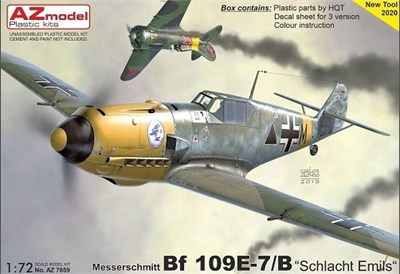 AZ7659  авиация  Bf-109E-7 "Schlacht Emils"  (1:72) 2000000187648