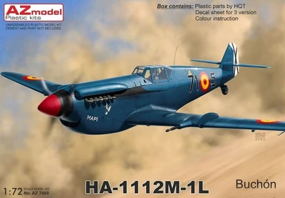 AZ7668  авиация  HA-1112V-1L Buchon  (1:72) 8592942276688