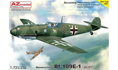 AZ7699  авиация  Bf-109E-1 „JG.51“  (1:72) 8592942276992