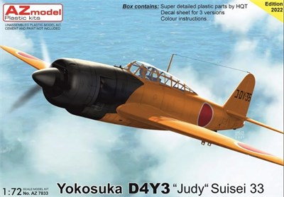 AZ7833  авиация  Yokosuka D4Y3 Judy "suisei 33"  (1:72) 8592942278330
