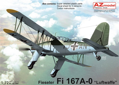 AZ7847  авиация  Fieseler Fi 167 A-0 "Luftwaffe"  (1:72) 8592942278477