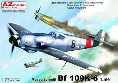 AZ7849  авиация  Messerschmitt Bf 109K-6 Late  (1:72) 8592942278491