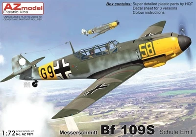 AZ7871  авиация  Messerschmitt Bf 109S "Schule Emil"  (1:72) 8592942278712