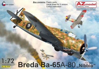 AZ7876  авиация  Breda Ba-65A-80 'Nibbio' Over Spain  (1:72) 2000002179191