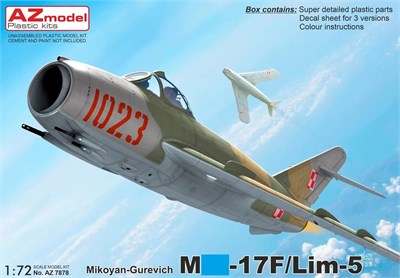AZ7878  авиация  M&G-17F/Lim-5  (1:72) 8592942278781